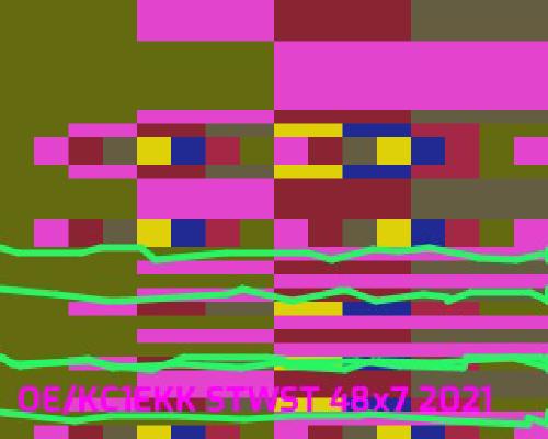 Example of transmitted SSTV image
